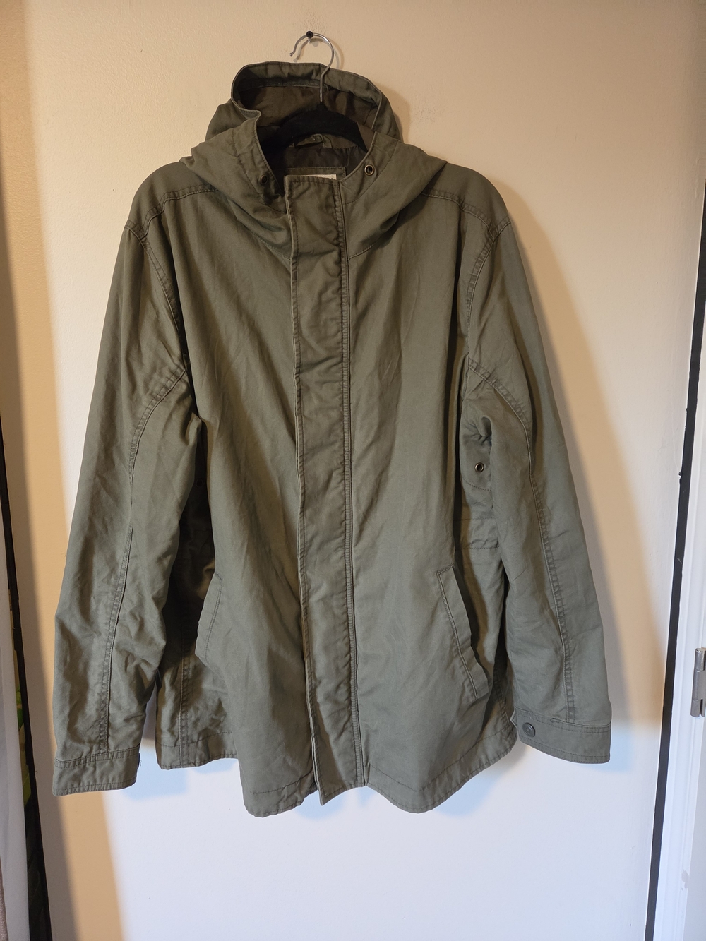 Aeropostale Olive Green Hooded Field Jacket